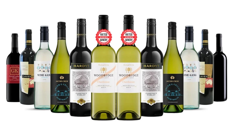 Autumn Clearance Red & White Wine Dozen Mixed - 12 Bottles