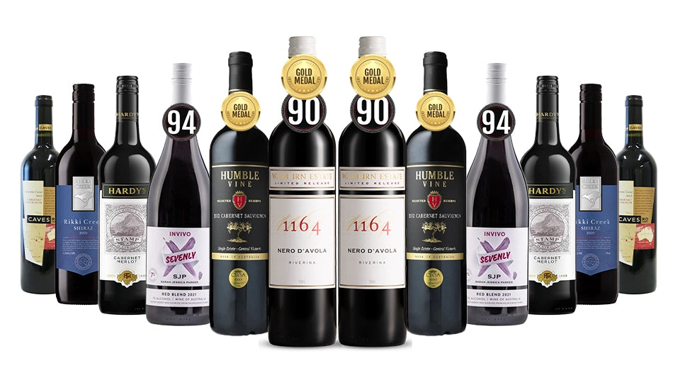 Stellar Premium Red Wines Mixed - 12 Bottles With Silver Medal Wine