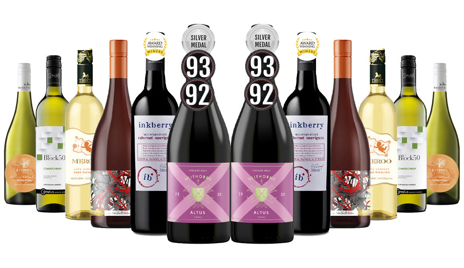 Must-Have Red & White Mixed – 12 Bottles including wine from Award Winning Winery with Silver Medal Wine