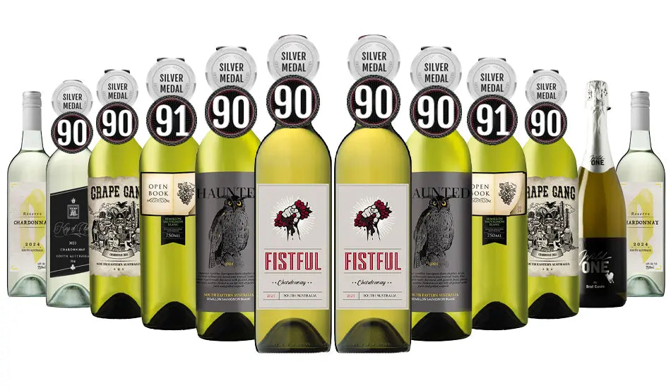 Summer Clearance White Wine Dozen Mixed - 12 Bottles with Silver Medal wines