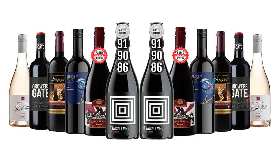 Top-Shelf Luxe Red Wines Mixed – 12 Bottles