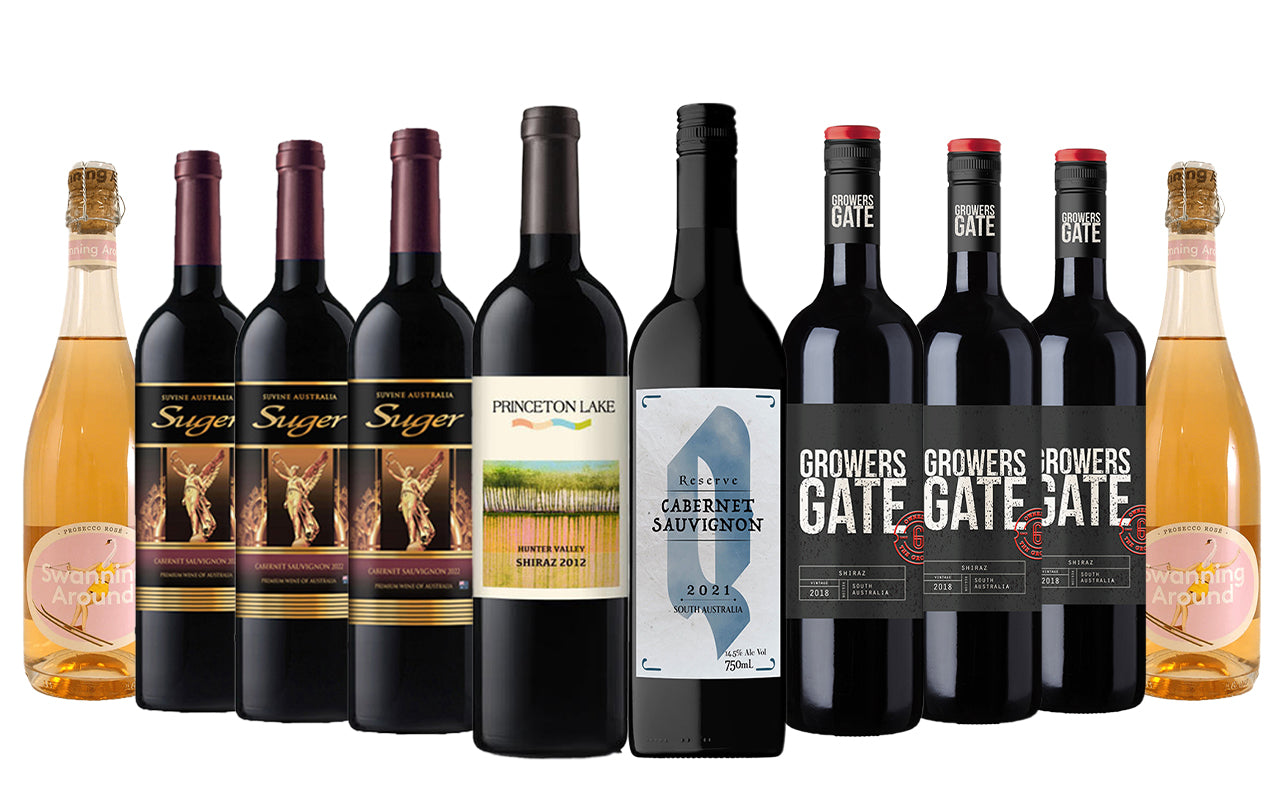 Backyard Wine Tasting Red Wines Mixed - 10 Bottles
