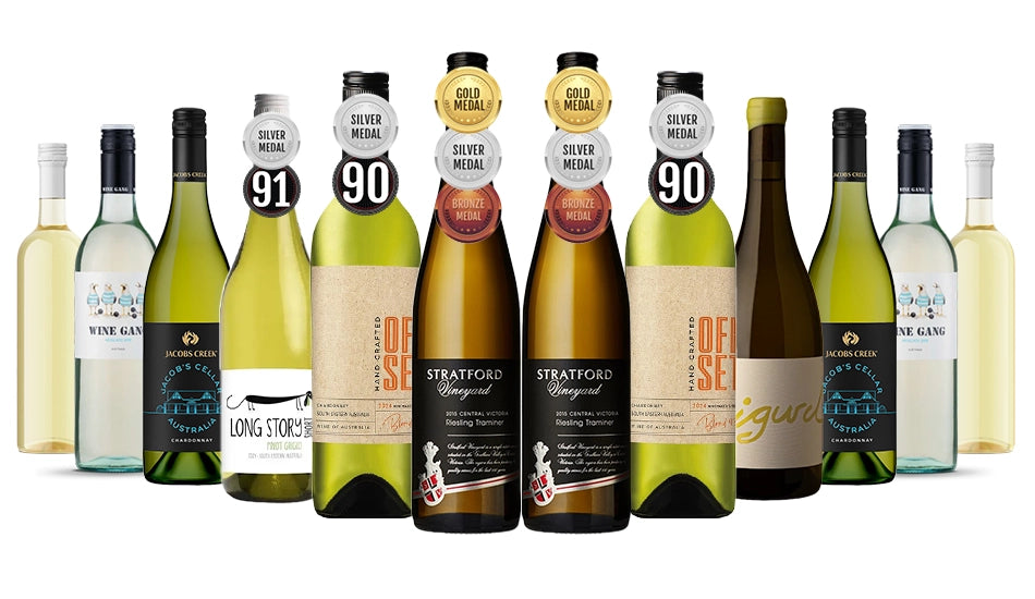 Autumn Clearance White Wine Dozen Mixed - 12 Bottles with Silver Medal wines