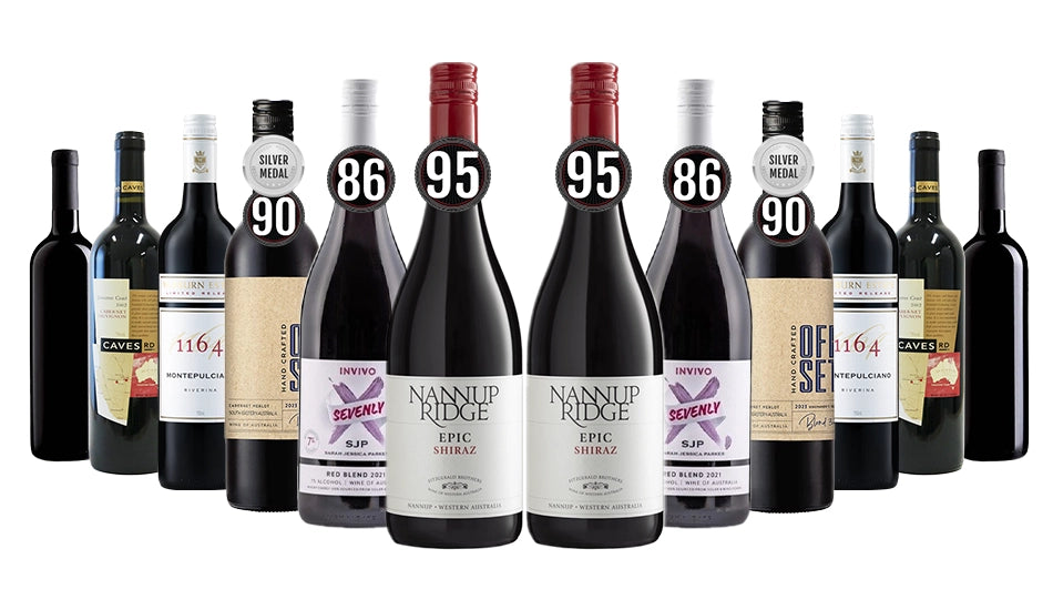 Autumn Clearance Red Wine Dozen Mixed - 12 Bottles Including Wines From Award Winning Wineries