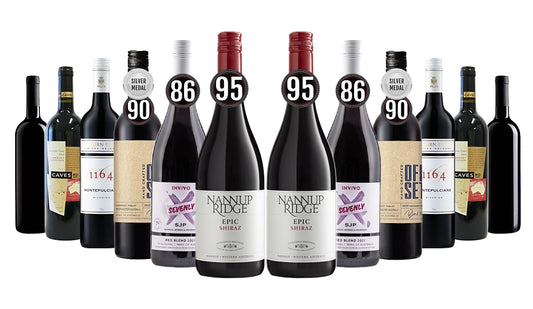 Autumn Clearance Red Wine Dozen Mixed - 12 Bottles Including Wines From Award Winning Wineries